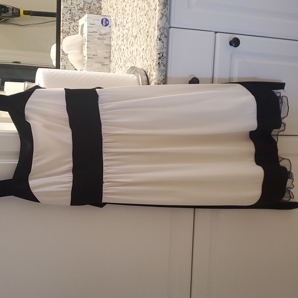 Black and Creme Dress